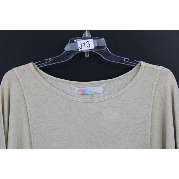Free People X FP Beach Light Green Neutral Women's Size Small T Shirt Maxi With - Picture 2 of 8